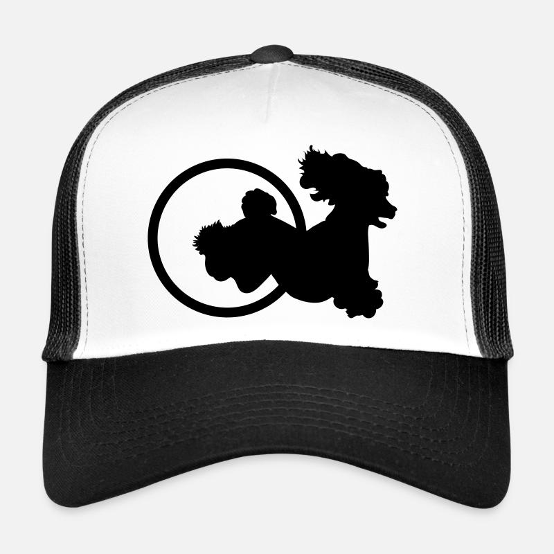 Agility Reifen Pudel - Trucker Cap - Weiß/Schwarz