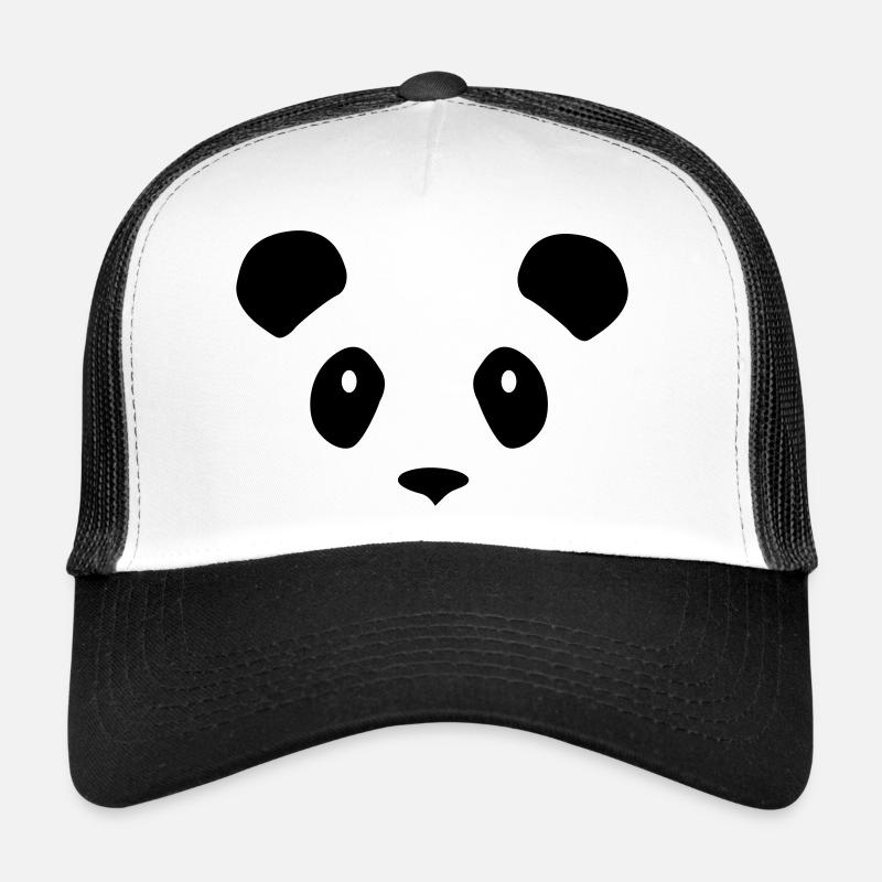 Panda - Casquette trucker  - blanc/noir