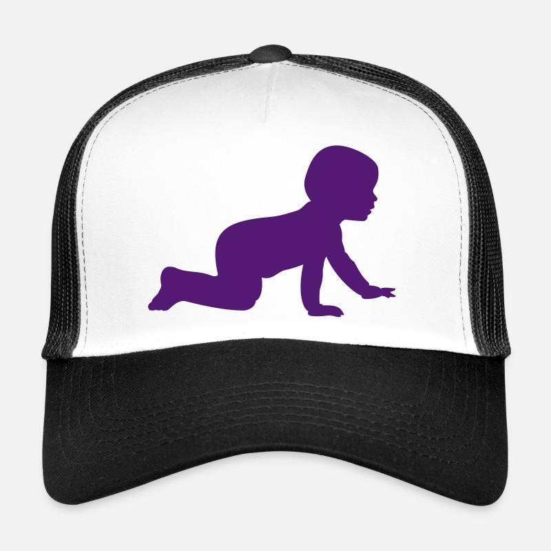 Baby Schatten B ohne - 1 Farb Vektor Trucker Cap