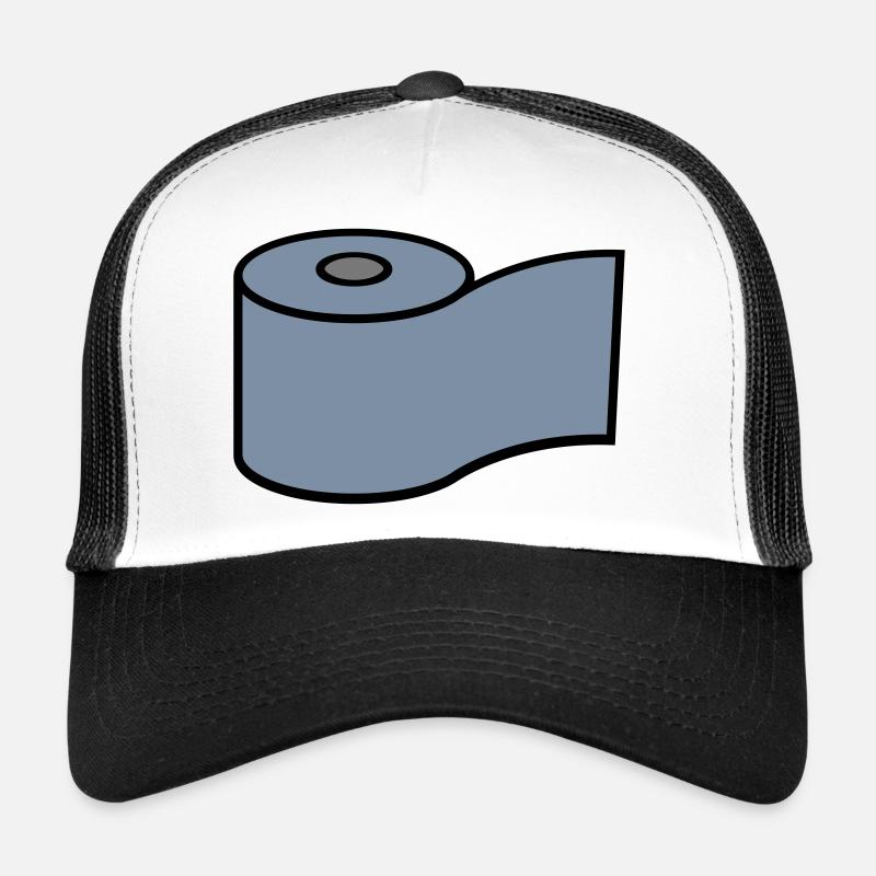 Toilet Paper Roll Logo Design Trucker Cap