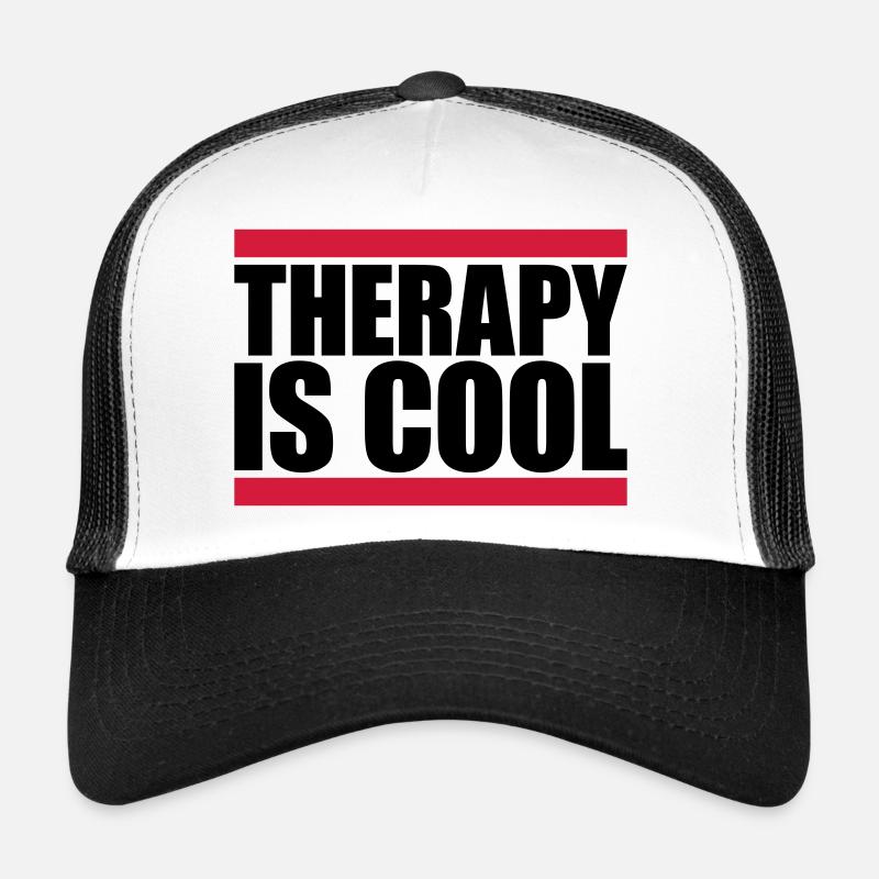 therapy is cool Quote Trucker Cap
