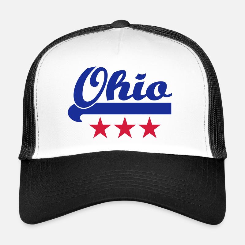 ohio - Trucker Cap - Weiß/Schwarz