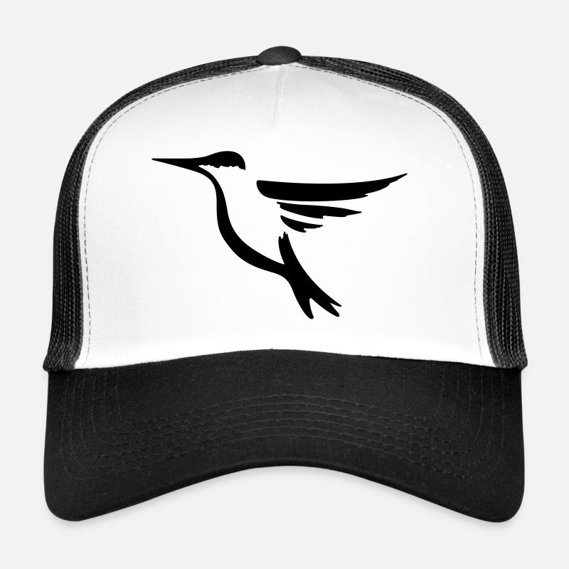 Hummingbird 2 - bird gift idea - Trucker Cap - white/black
