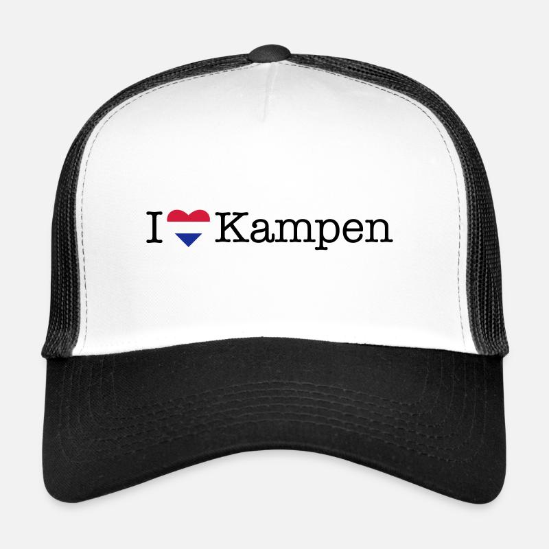 I love Kampen - Trucker Cap - white/black