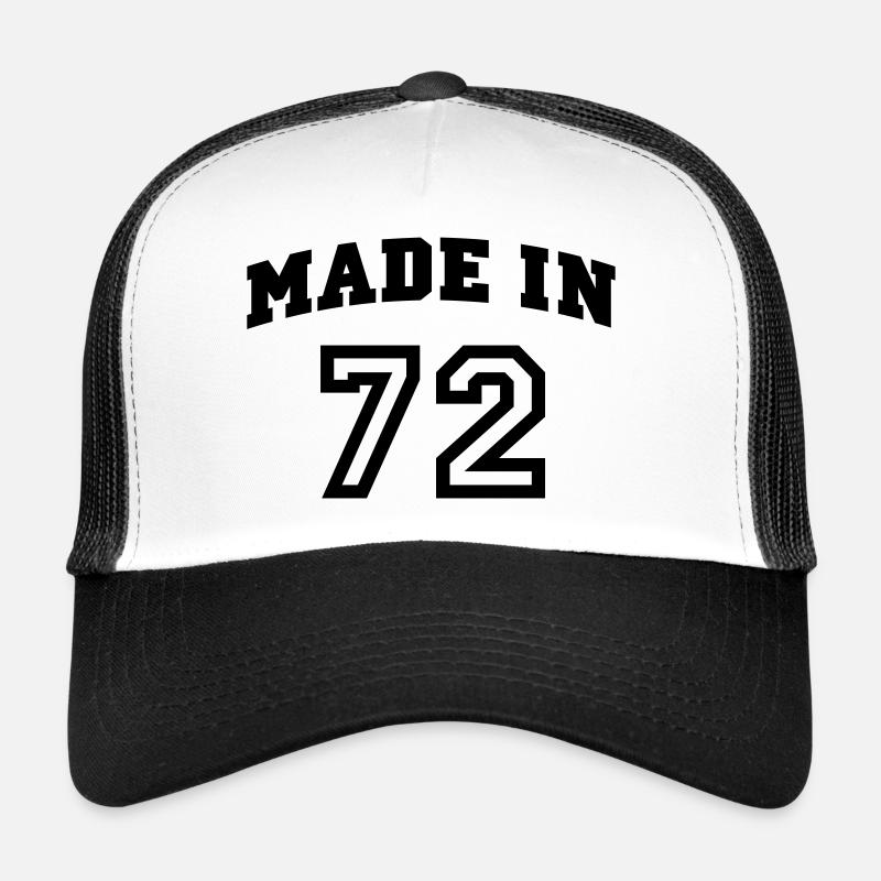 mp_madein72a - Trucker Cap - white/black