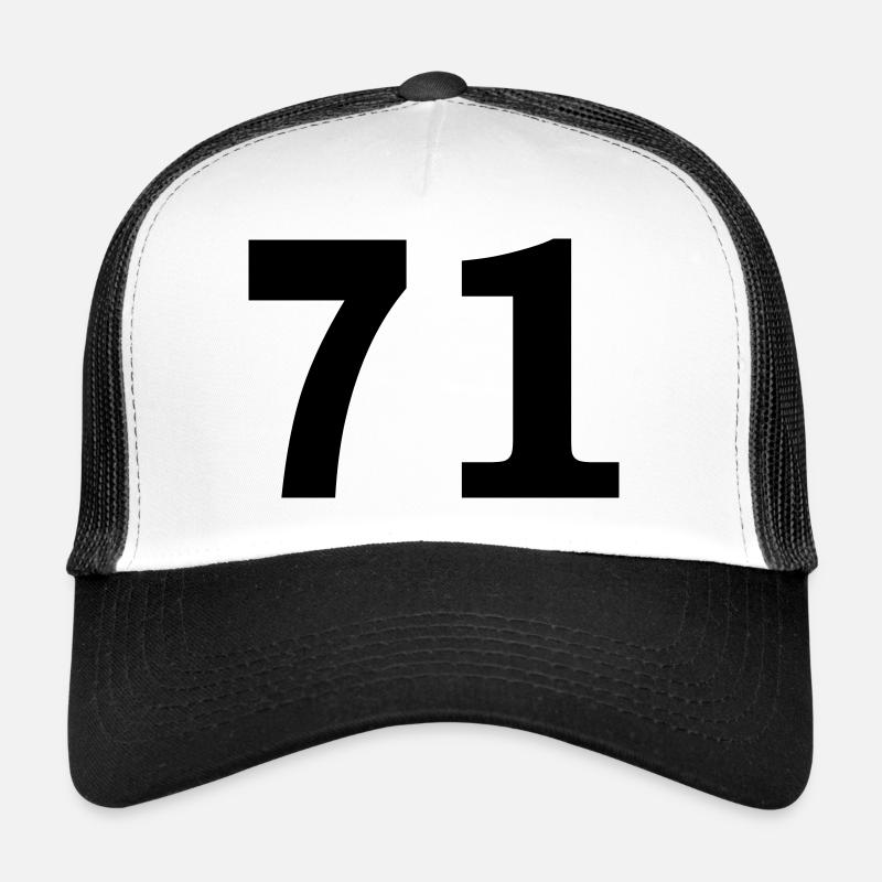 Number - 71 - Seventy One Trucker Cap