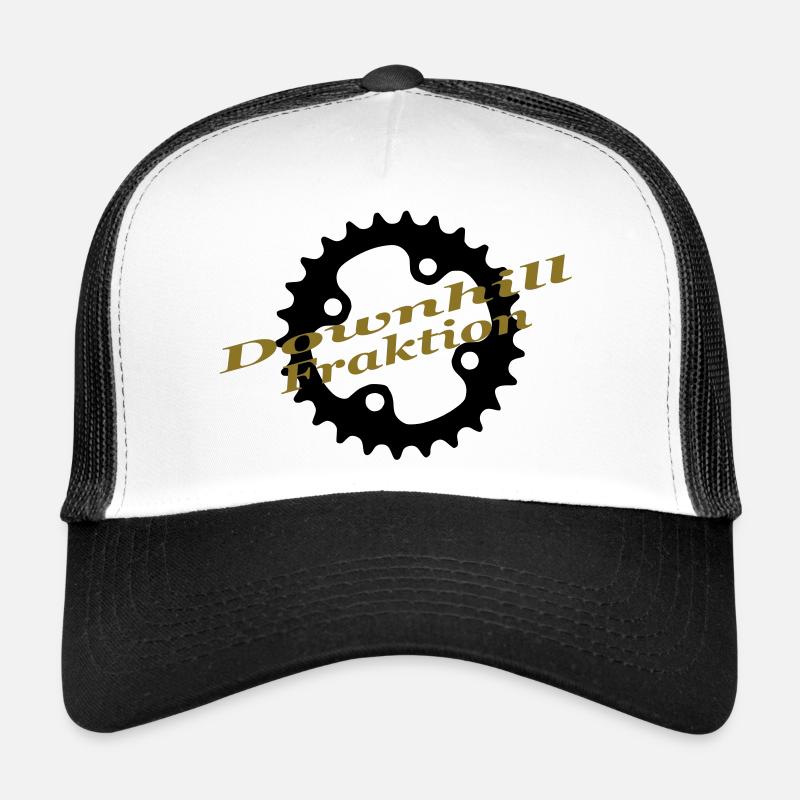 downhill fraktion - Trucker Cap - Weiß/Schwarz