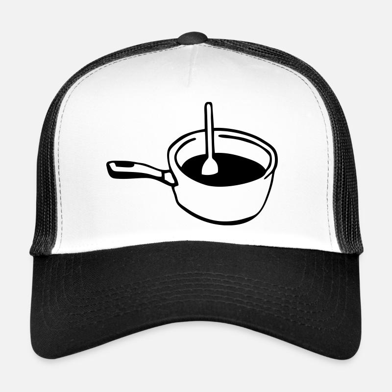 Pfanne Kochtopf Kochlöffel Koch Trucker Cap