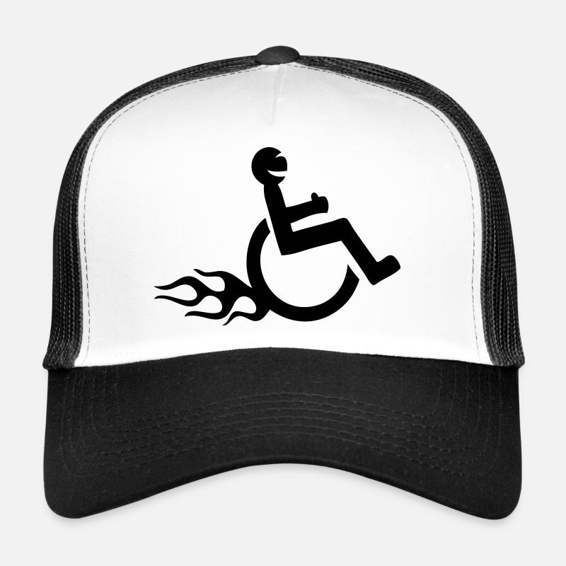 handicap fauteuil roulant fun Casquette trucker 