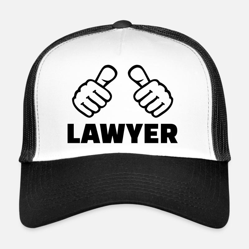 Avocat - Casquette trucker  - blanc/noir