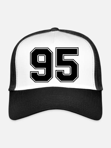 95 - Trucker Cap - white/black - Front