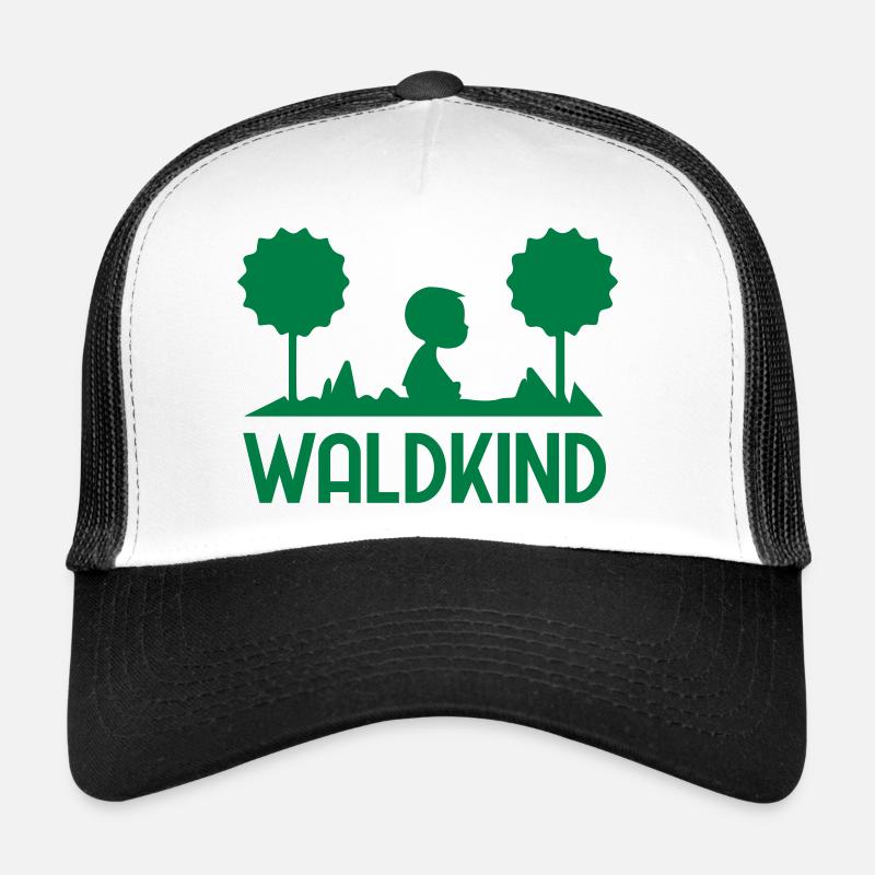 Waldkind - Trucker Cap - Weiß/Schwarz