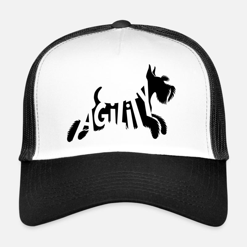 Agilité Schnauzer SVG Vecteur Couleur Sélectionnable Casquette trucker 