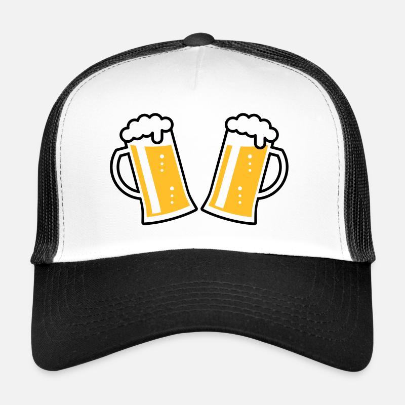 2 chopes à bière Prosten (bière / chope à bière / 2C) Casquette trucker 