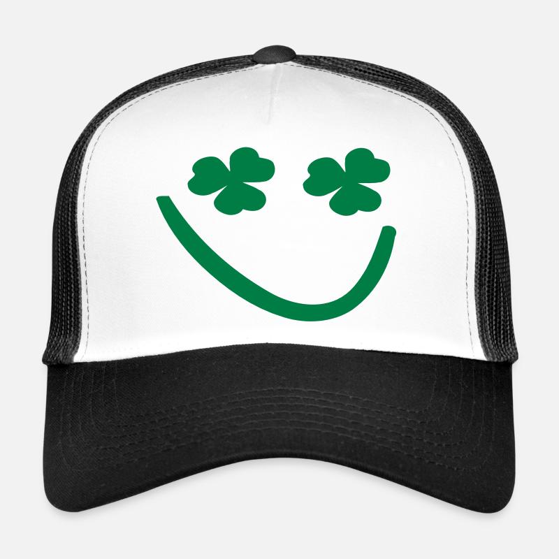 Shamrock visage souriant Casquette trucker 
