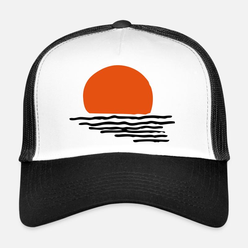 Coucher du soleil Casquette trucker 