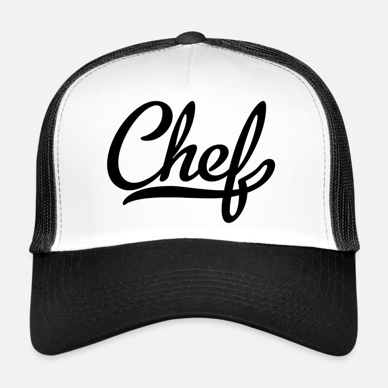 chef - Casquette trucker  - blanc/noir