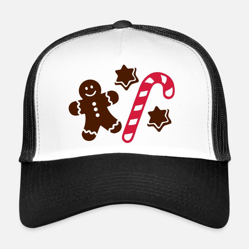 Lebkuchen - Trucker Cap - Weiß/Schwarz