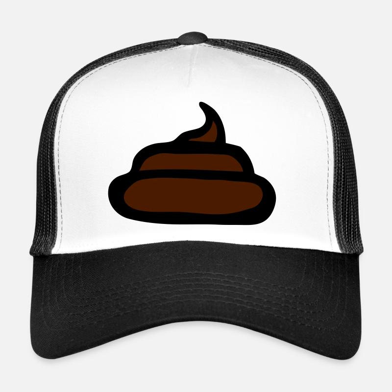 merde poo poop shit crap fun design Casquette trucker 