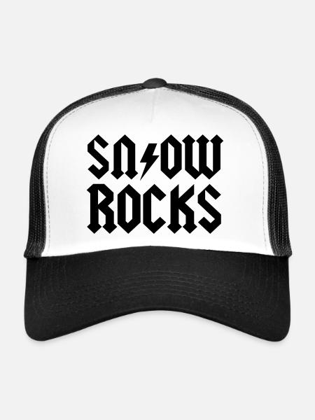 Schnee - Trucker Cap - Weiß/Schwarz - Vorne