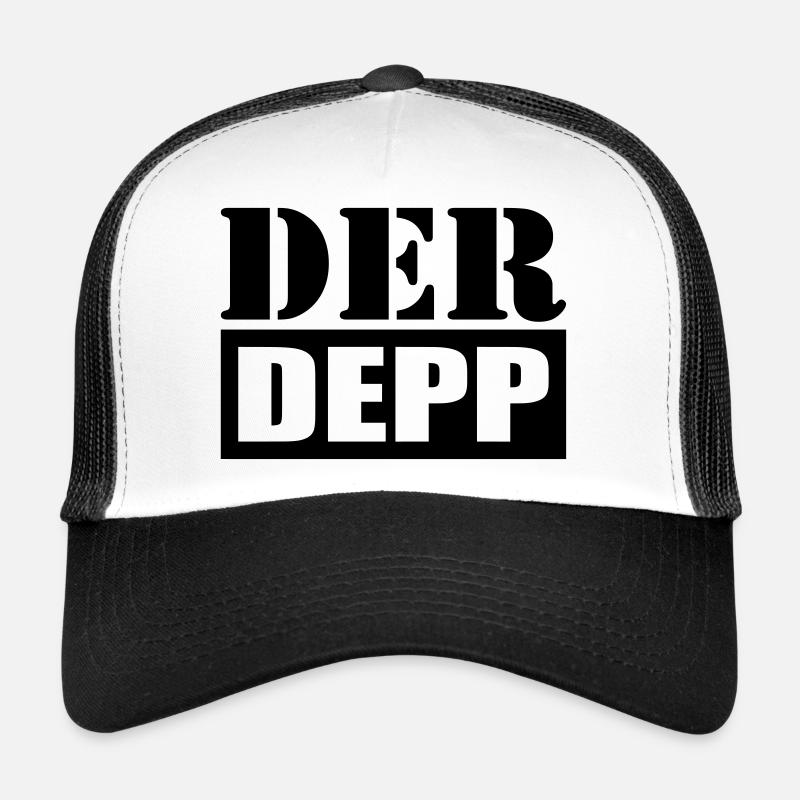 L’imbécile - Casquette trucker  - blanc/noir