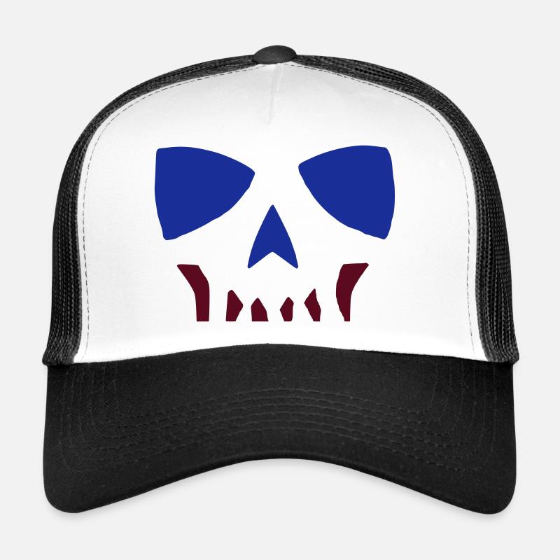 Comic Totenkopf Skull zweifarbig Trucker Cap