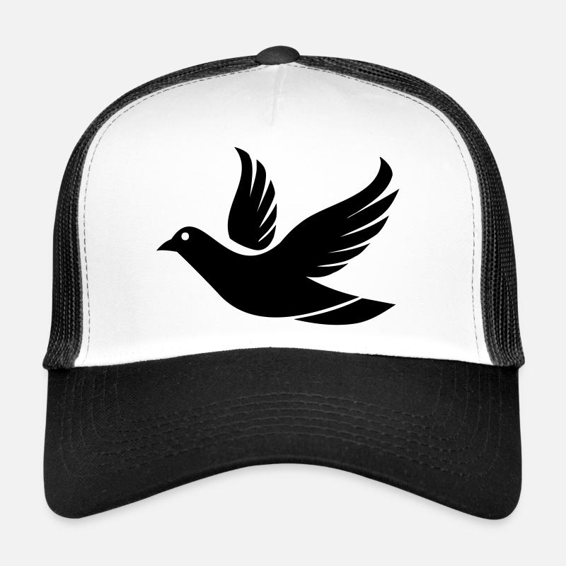 Fliegende Taube im Himmel - Illustration Trucker Cap