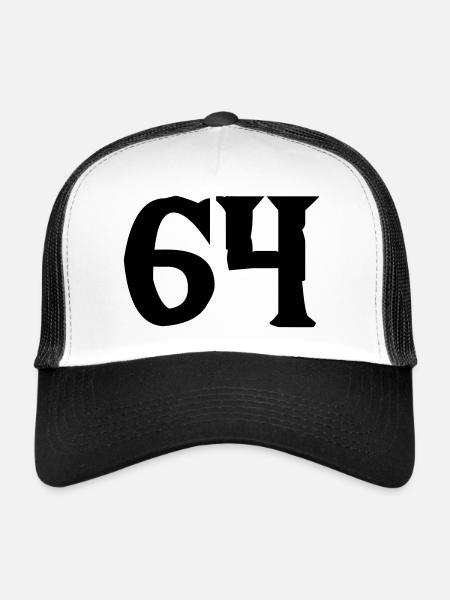 64 Sixty-four - Trucker Cap - white/black - Front