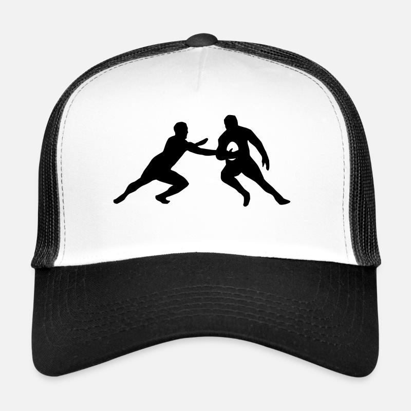 Rugby - Casquette trucker  - blanc/noir