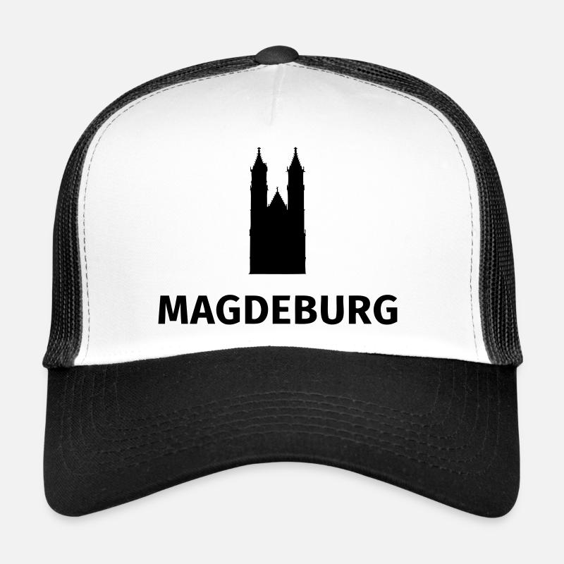 Magdeburg - Trucker Cap - Weiß/Schwarz