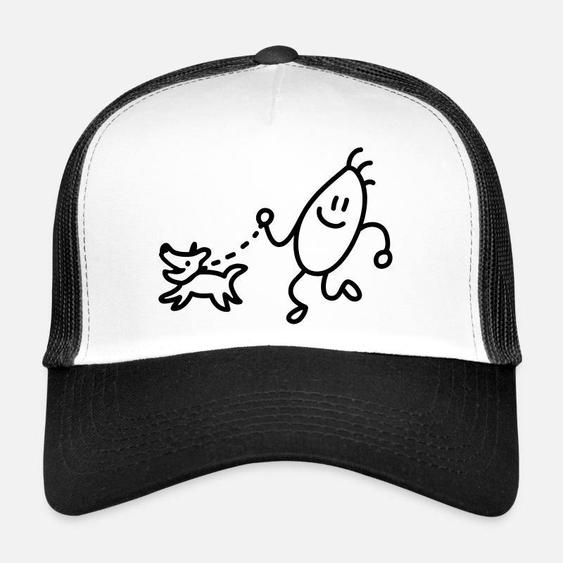 Go for a walk - run - line Trucker Cap
