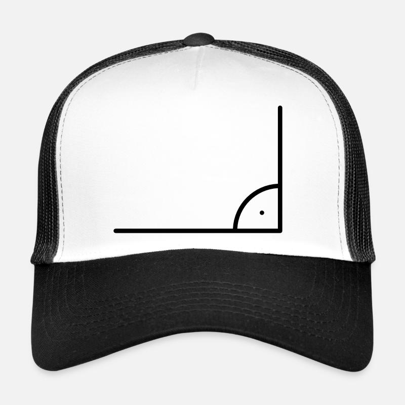 Icône de mathématiques - angle droit Casquette trucker 