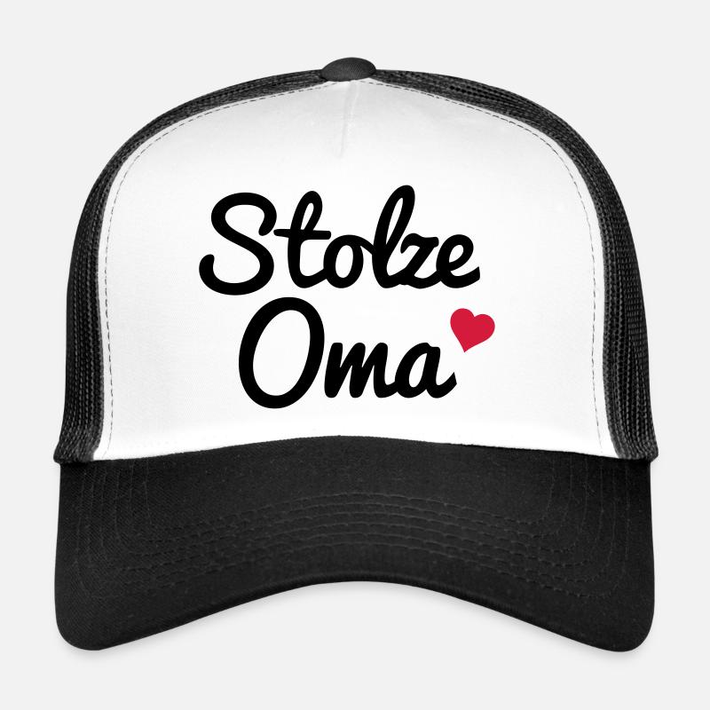 Stolze Oma - Trucker Cap - Weiß/Schwarz