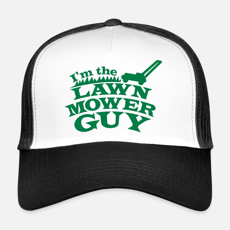 I'm the Lawn mower guy - Trucker Cap - white/black