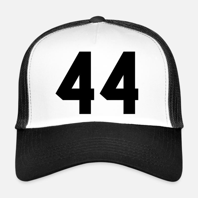 44 - Trucker Cap - Weiß/Schwarz