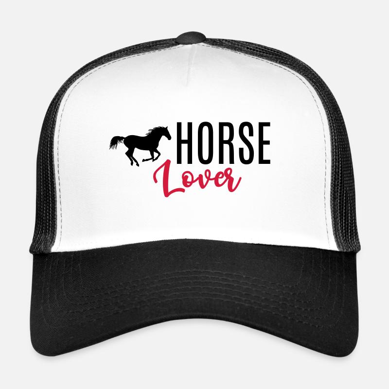 Cadeau équestre de cavalier amateur de cheval Casquette trucker 