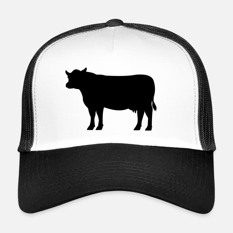 Cow silhouette vector Trucker Cap