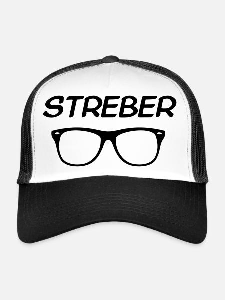 streber - Trucker Cap - Weiß/Schwarz