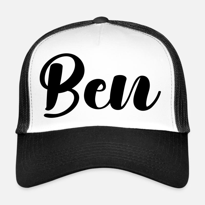 ben - Trucker Cap - Weiß/Schwarz