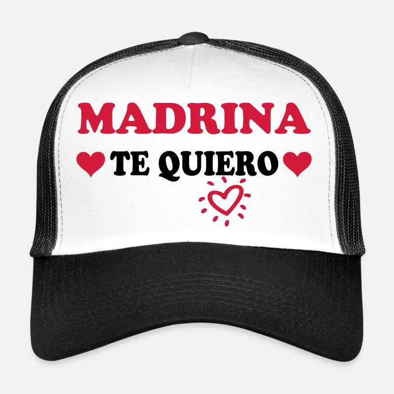 MADRINA Te quiero - Trucker Cap - Weiß/Schwarz