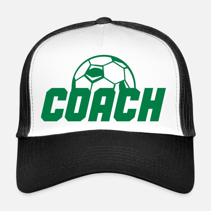 soccer coach - Trucker Cap - Weiß/Schwarz
