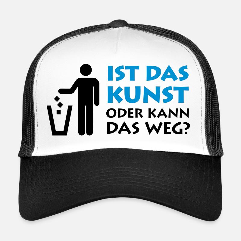 Est-ce que cet art ou peut-il s'en aller? Ordures peintre musée Casquette trucker 