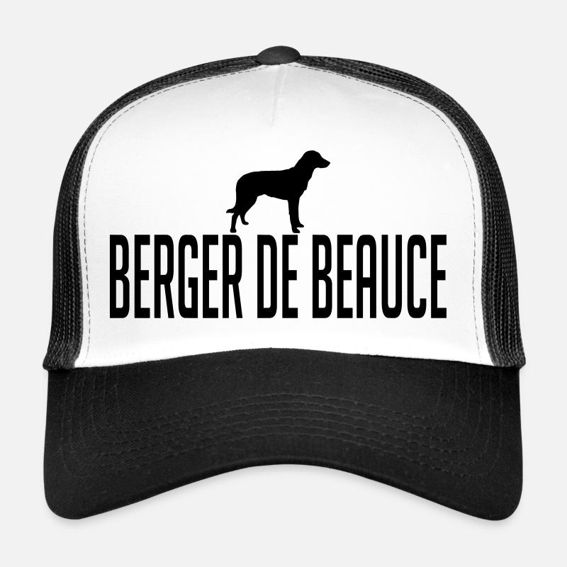 BERGER DE BEAUCE Hunderasse Hunde Hund Wilsigns - Trucker Cap - Weiß/Schwarz