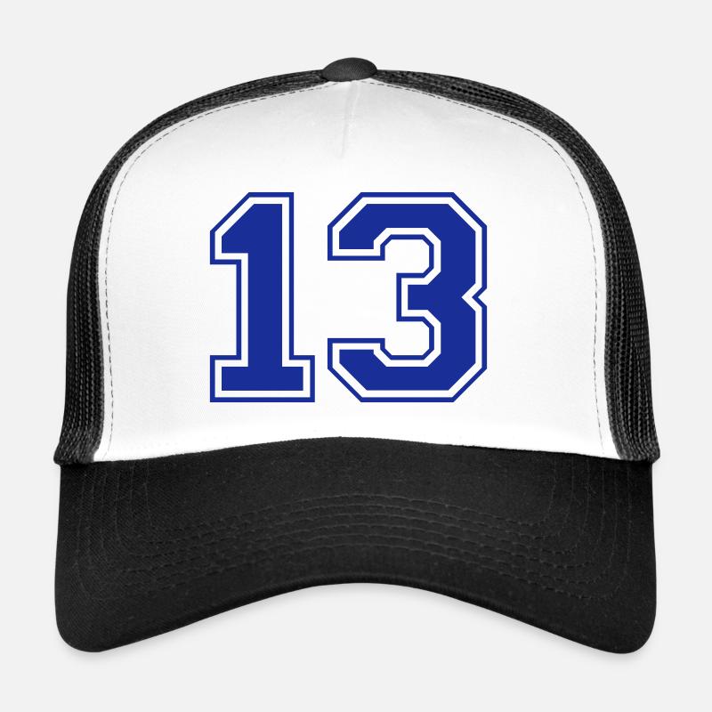 13 - Nummer - Zahl Trucker Cap