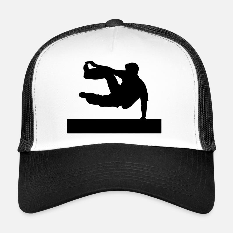 Le Parkour - Casquette trucker  - blanc/noir