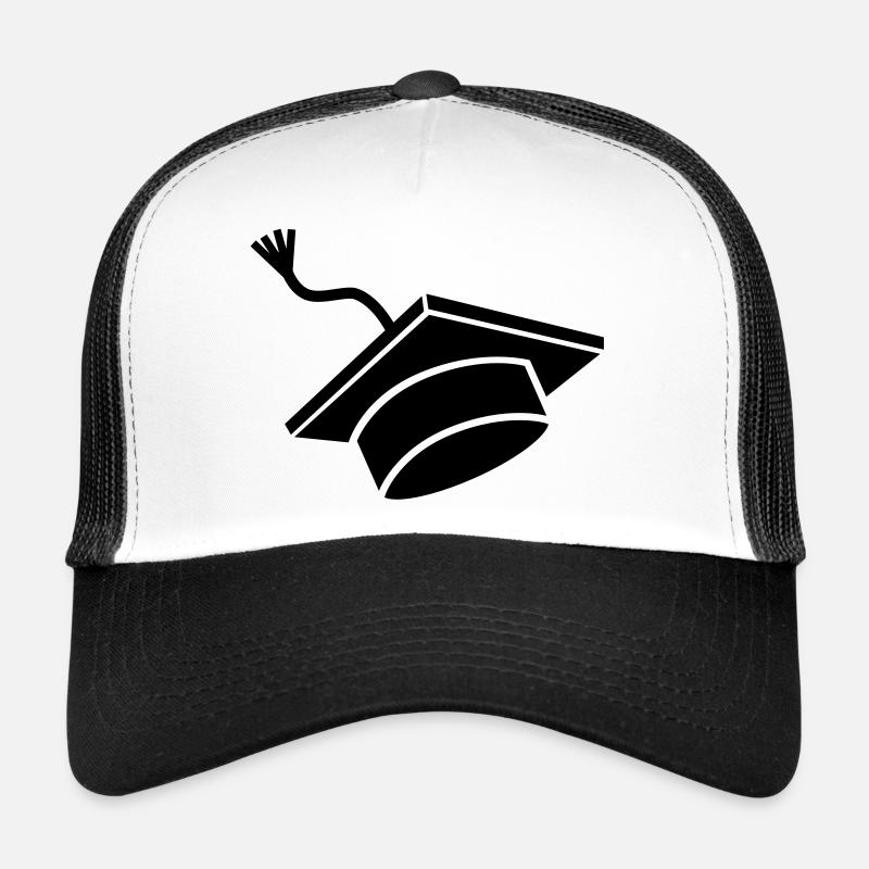 Doktorhut - Trucker Cap - Weiß/Schwarz