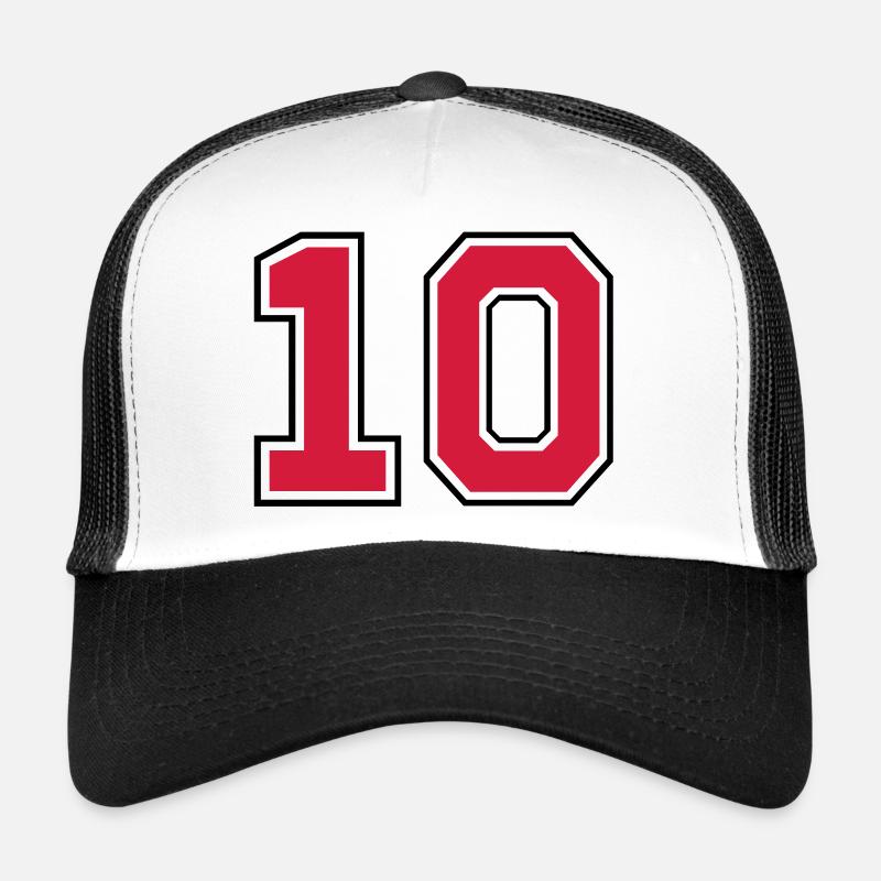 10__f2 - Trucker Cap - Weiß/Schwarz