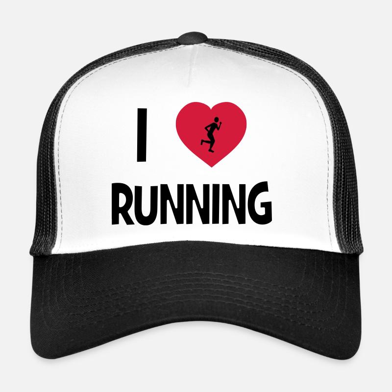 I Love Running Trucker Cap