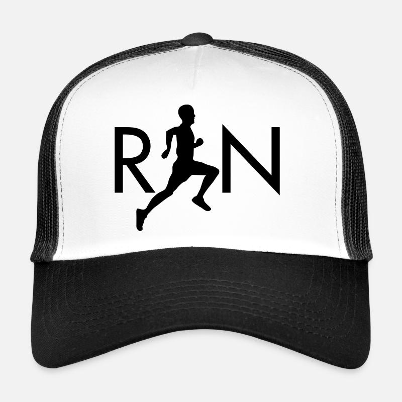 Run (Silhouette Runner) - Casquette trucker - blanc/noir
