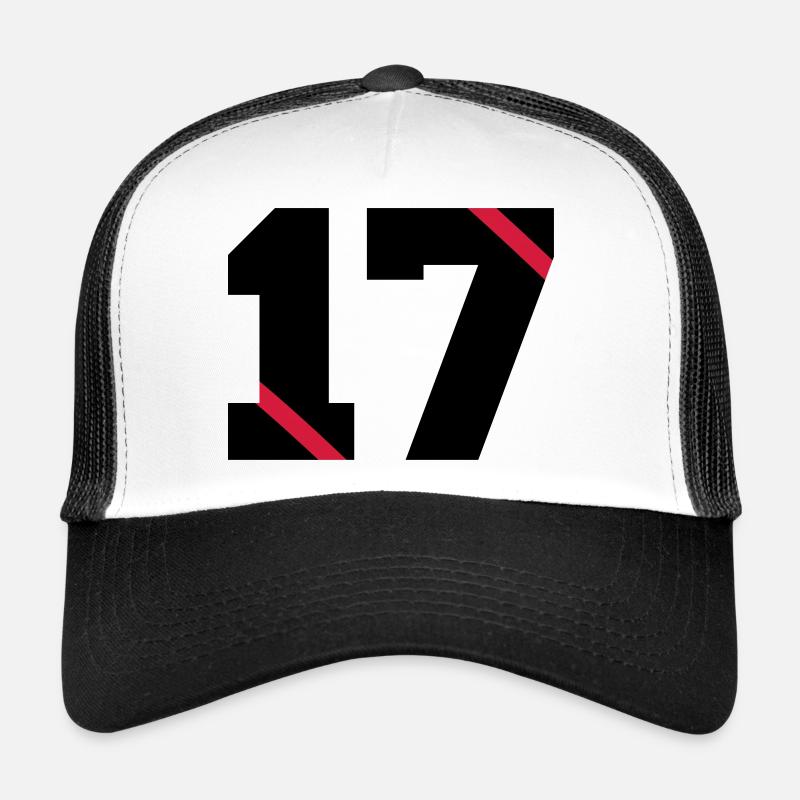 17 - Trucker Cap - Weiß/Schwarz